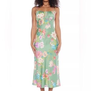 B Darlin Satin Strappy-Back Dress